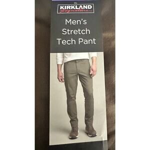 Kirkland Signature Men's Tech Pants - NWT - 30x32 UPF 50 & Water Resistant 30x32